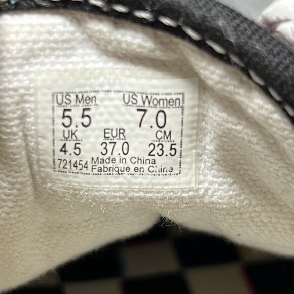 Vans Old Skool Shoes Womens 7 Multicolor 3D Checkerboard Skate - Picture 8 of 9